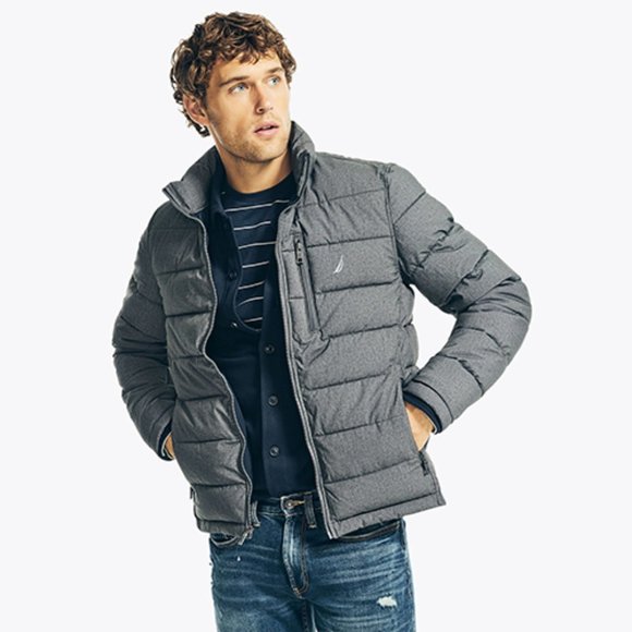 MEN QUILTED PUFFER JACKET NAUTICA - Picture 3 of 11
